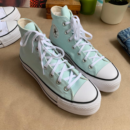 azul menta converse plataforma